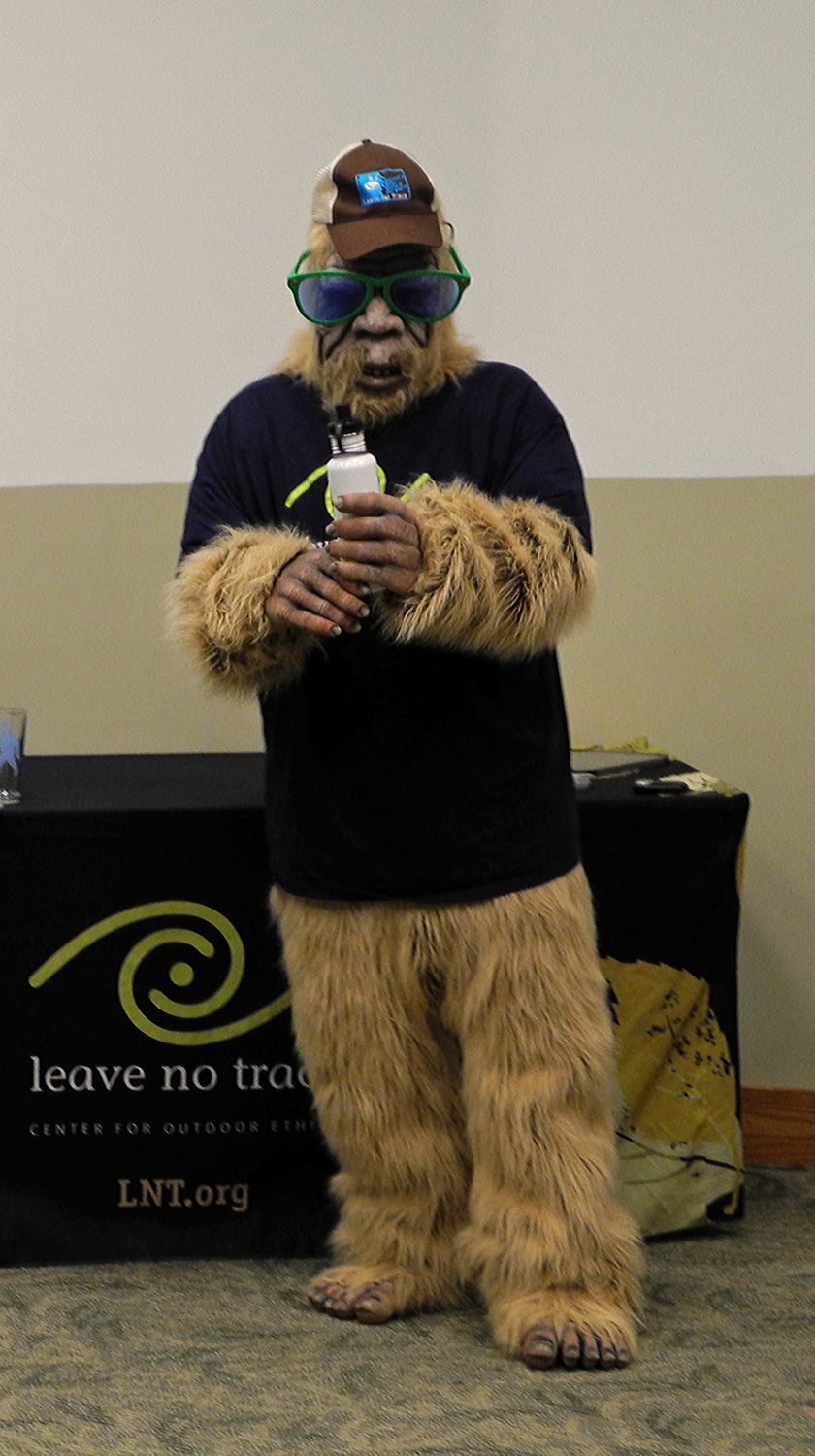 Bigfoot made a appearance to hand out goodies to those in attendance. 