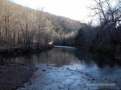 This is the up river view from McKenna's perch.
