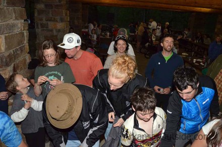 04-07-12_5676 The swag table gets rushed...pandemonium ensues.
