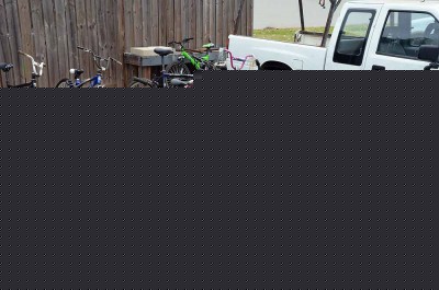 Some of the bikes from Recycled Bikes for Kids.
