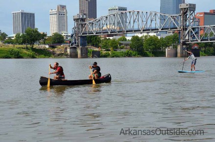 06-02-12_1256 The Little Rock skyline made a nice backdrop for the finish of the race.