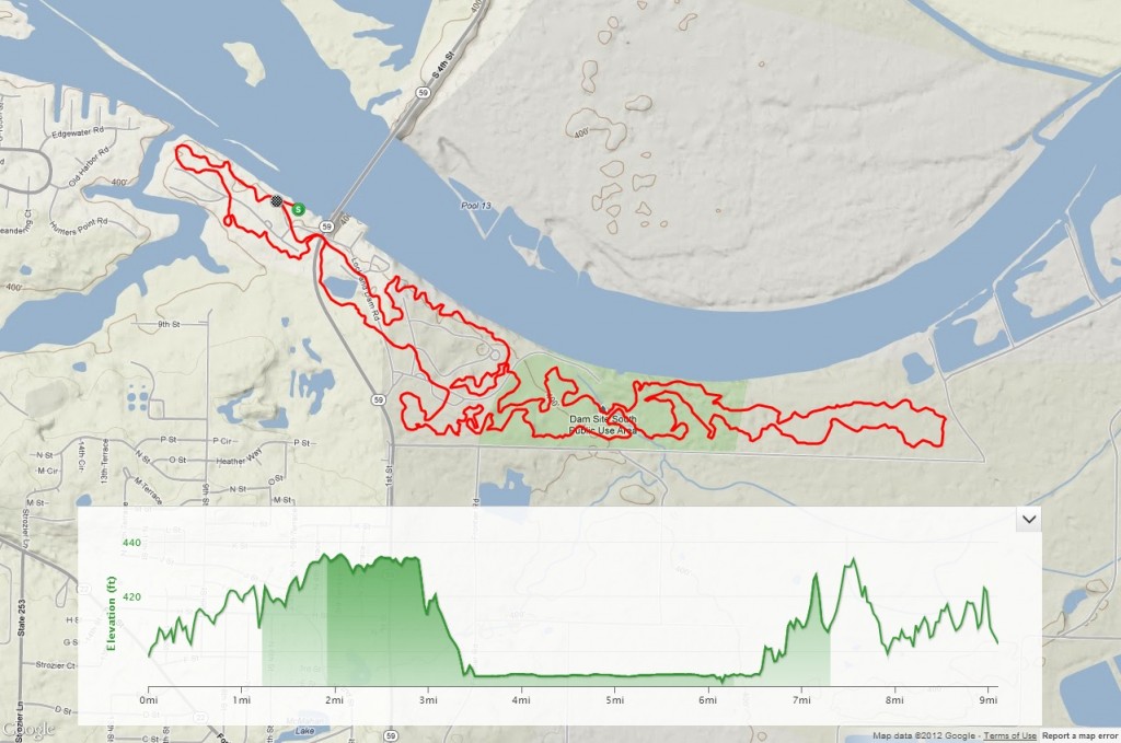 Springhill Classic The twisty, turny map and profile of the Springhill Classic race course.