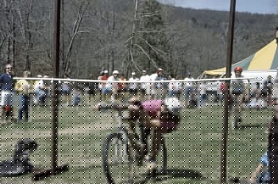 How low can you go? Still a popular game at mountain bike events.