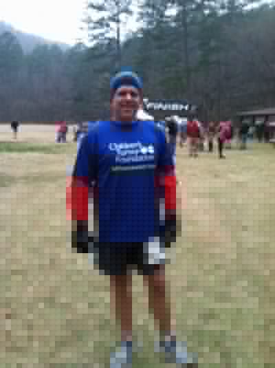 Pete getting ready for the 20k.