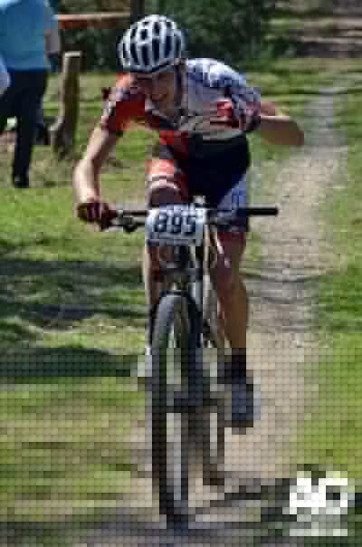 Brian coming into the feed zone.