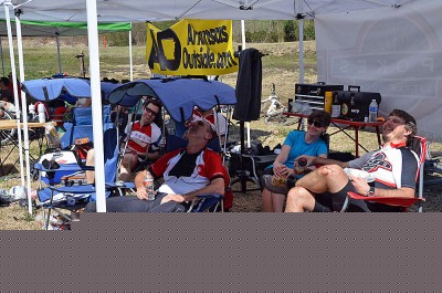 Some of the Spokes Mountain Bike Team, after a day well spent.