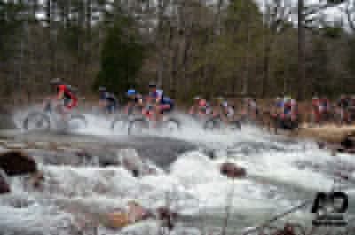 The stampede across Big Brushy Creek.