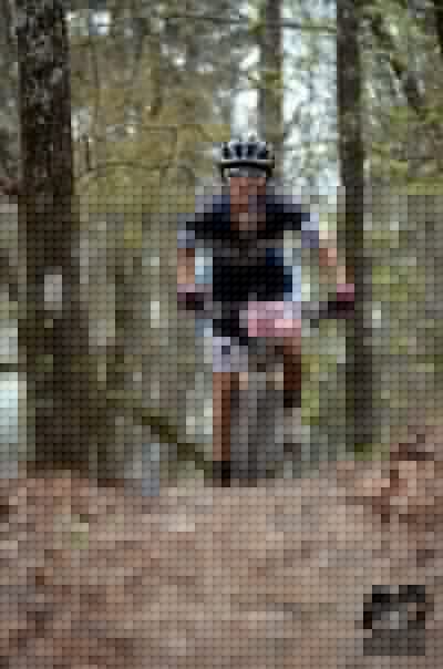 Cresting a small hill after the Gaston Mountain checkpoint.