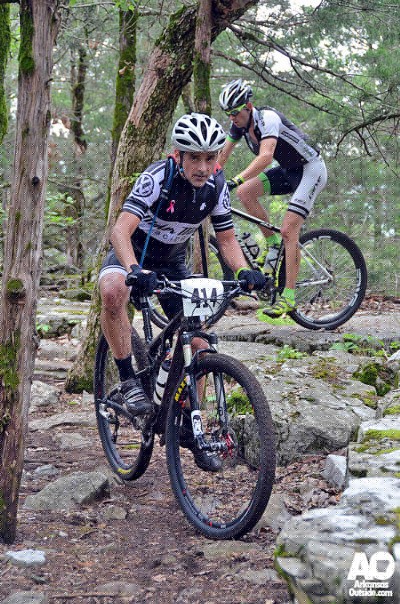 The Rock Garden has riders looking for a good line.