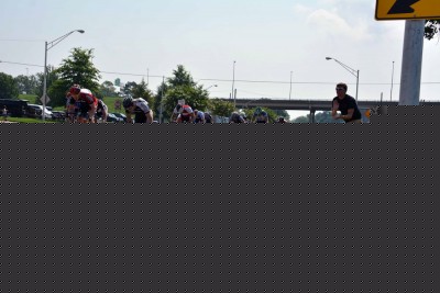 The view as racers fly by.