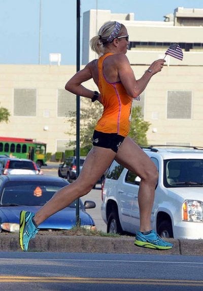 Leah Thorvilson at the Firecracker Fast 5K