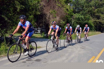 Getting the pace line going.