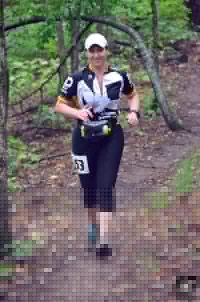 The author nearing the finish.