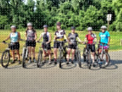 The ladies are ready to hit the trails