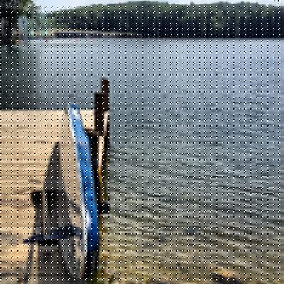 Waiting on the dock.