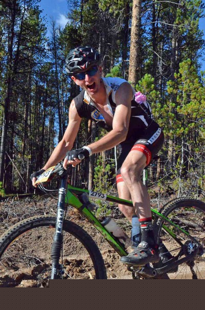 Descending "Powerline" at the 2012 Leadville 100