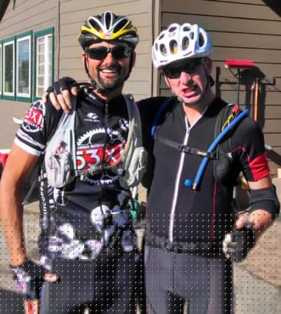 David and I hope to finish in about the same time. He about made me puke trying to keep up with him during the marathon uphills.