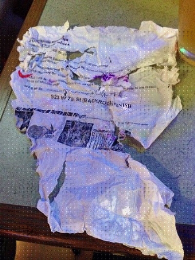 What a couple of hours in a sweaty pocket can do to your instructions. (photo by Sam Kooistra)