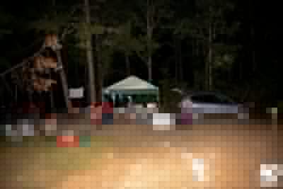 The Rocky Gap Aid Station from the runners perspective at over 87 miles in.
