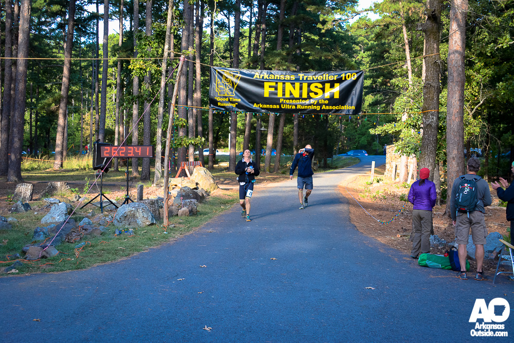 Coming across the line.