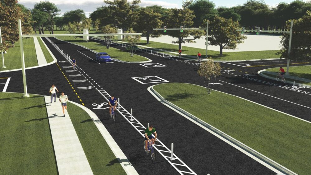 Drawing #3 Proposed Plan for Riverfront Drive.