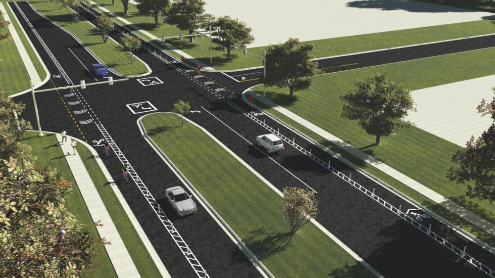 Drawing #1 Proposed Plan for Riverfront Drive.