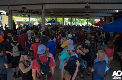 The crowds showed up for the grand opening.