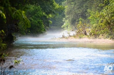 Cool waters to great you near Gunner Pool along the Sylamore Trail.