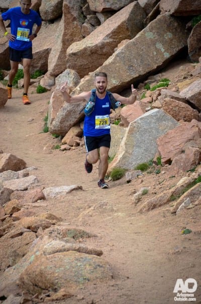 Arkansan, Lance Biggers, makes his way to the top.