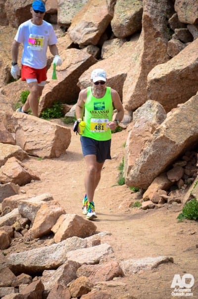 John Krillenberger makes his way to another summit.