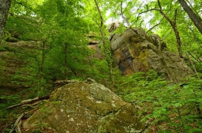 Pam's Grotto is a great stop along the Ozark Highlands Trail.