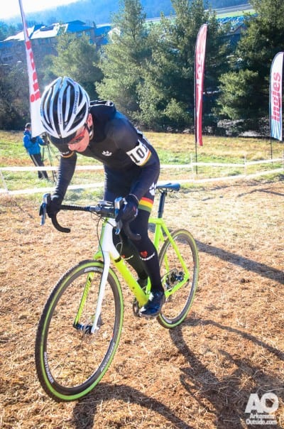 A racer nails the climb up Ingles Heckler Hill.