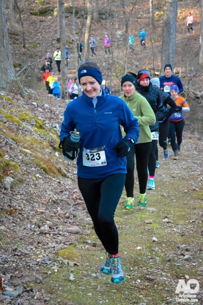 The train of runners as the days fun gets started.
