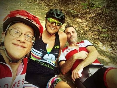 Resting at the top of Emerald Park.
