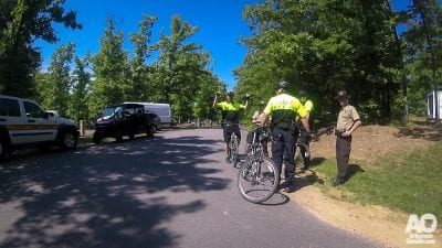 Even the Arkansas State Parks rolling patrol was there to lend a hand.