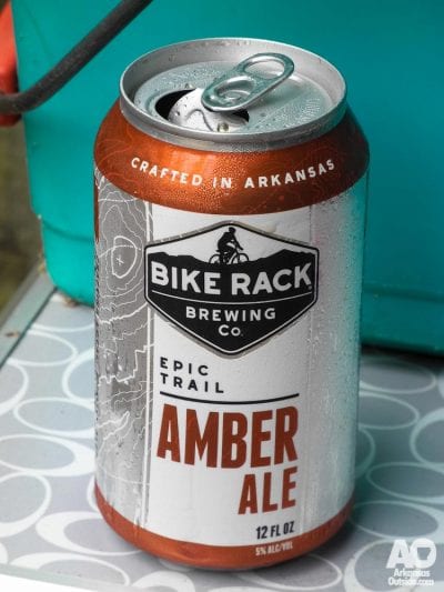 Bike Rack Brewing Epic Trail Amber Ale, an Arkansas favorite.