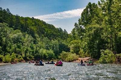 Good floating on the Buffalo National River.