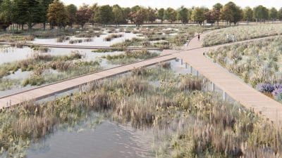 Osage Park Floating Boardwalks