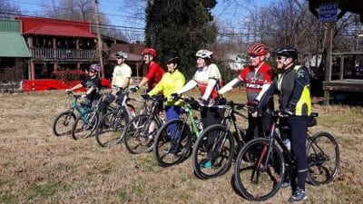 Riders in Leslie, Arkansas