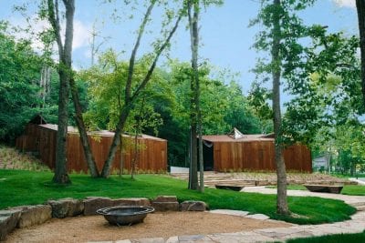 Coler Camp Community Fire Pit and Bathrooms