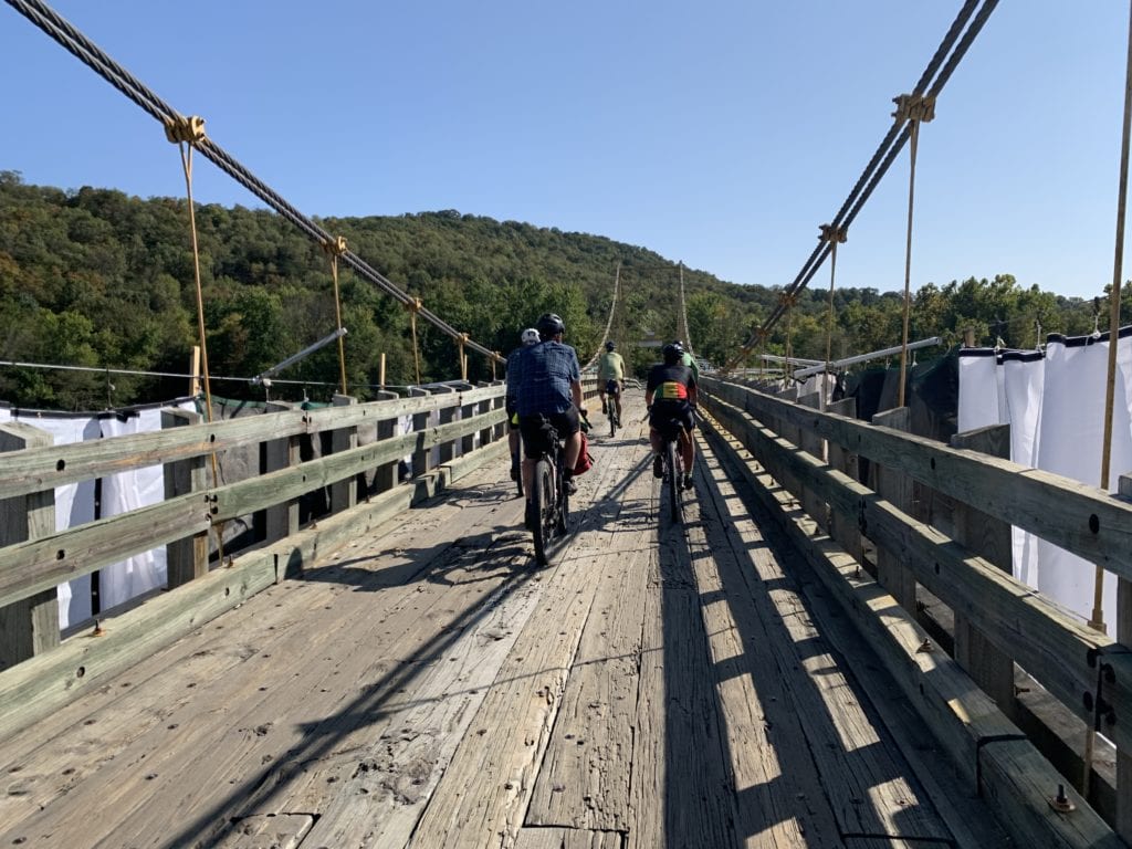 Crossing the Beaver Bridge in Beaver, AR