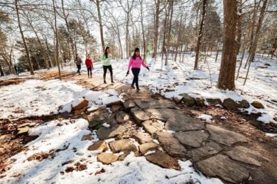 Hiking at Mount Nebo State Park