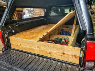 Truck bed platform