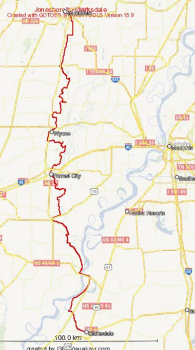 Gravel Route through the Arkansas/Mississippi Delta