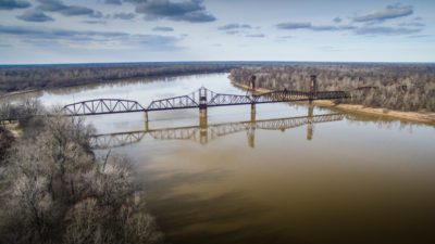 The Yancopin Bridge near Watson, AR will become a bike pedestrian bridge.
