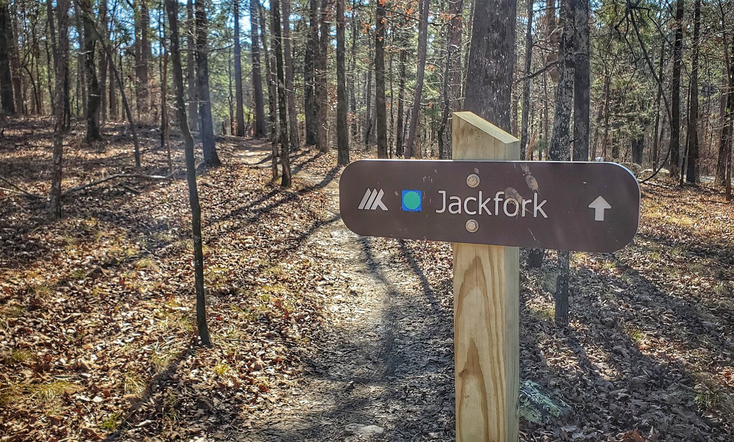 New Jackfork Trail Sign.