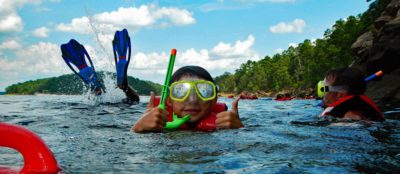 Snorkeling at DeGray Lake