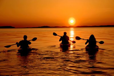 Kayaking on Lake Ouachita near Lake Ouachita State Park