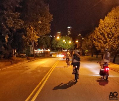 Riding back to The White Water Tavern