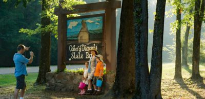 Crater of Diamonds Entrance Sign